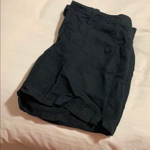Black linen Calvin Klein shorts